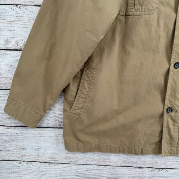 St. Johns Bay Flannel Lined Chore Jacket Men's XXL Tan Beige Outdoor Corduroy - Picture 14 of 14